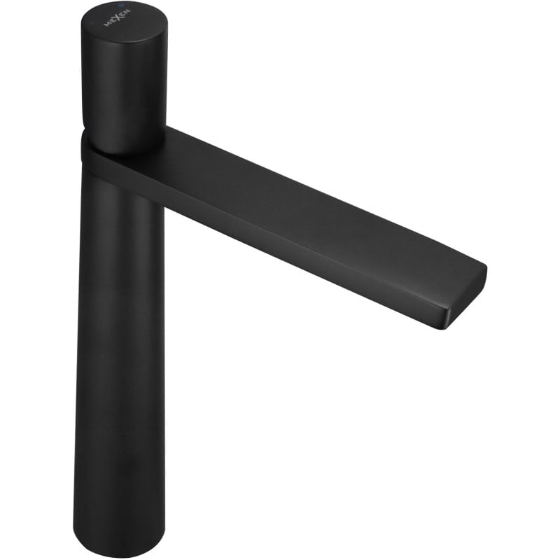 Mexen Nox hoher, schwarzer Waschtischarmatur - 744210-70
