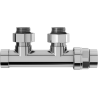 Mexen Uni-Term Heizkörperventil, Winkelform, Duplex, DN50, Chrom - W907-000-01