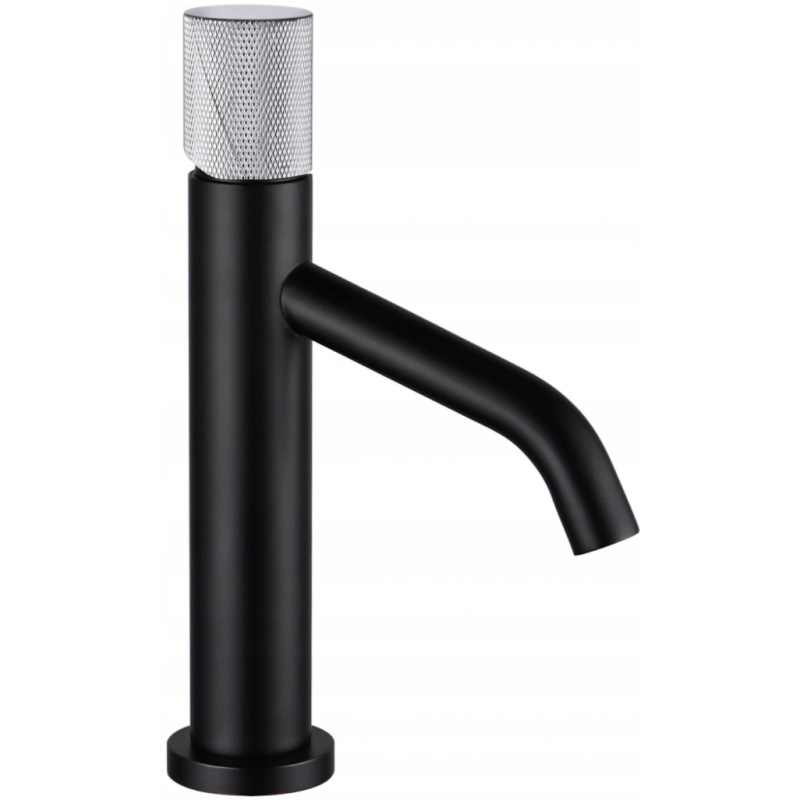 Mexen Rumba One  Waschtischarmatur, schwarz/chrom - 73501-77