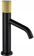 Mexen Rumba One  Waschbeckenarmatur, Schwarz/Gold - 73501-75