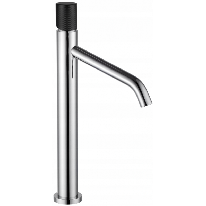 Mexen Rumba One  hoher Waschtischarmatur, Chrom/Schwarz - 73511-07