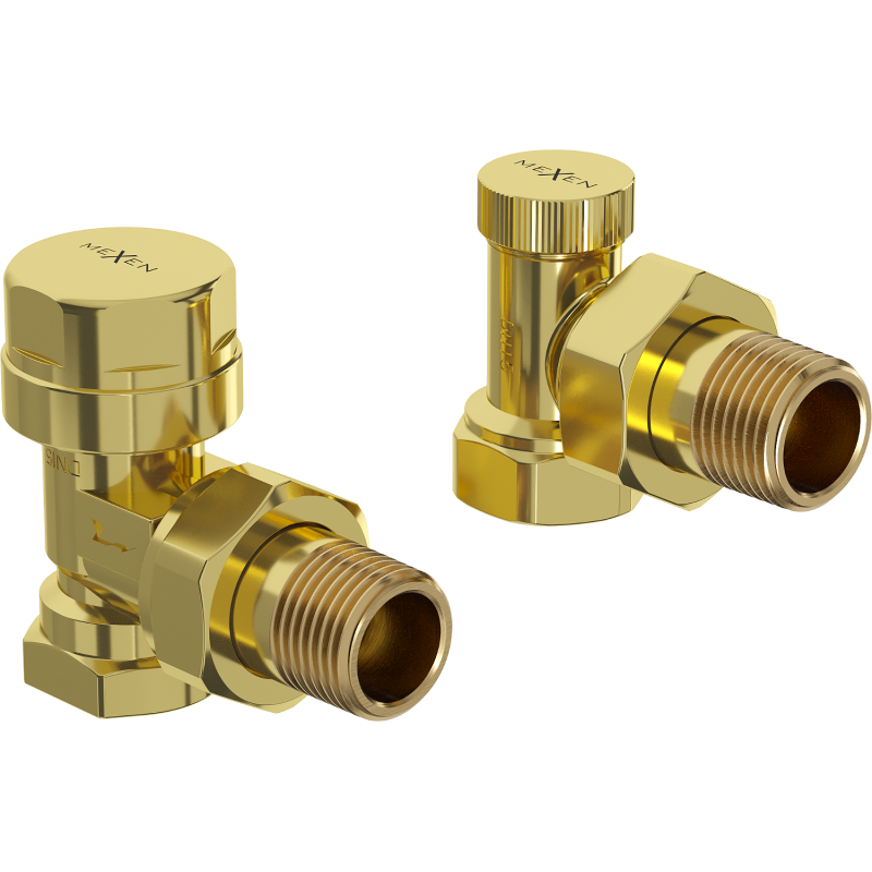 Mexen Uni-Term Eckheizkörperventile, gold - W901-000-50