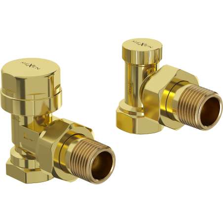 Mexen Uni-Term Eckheizkörperventile, gold - W901-000-50