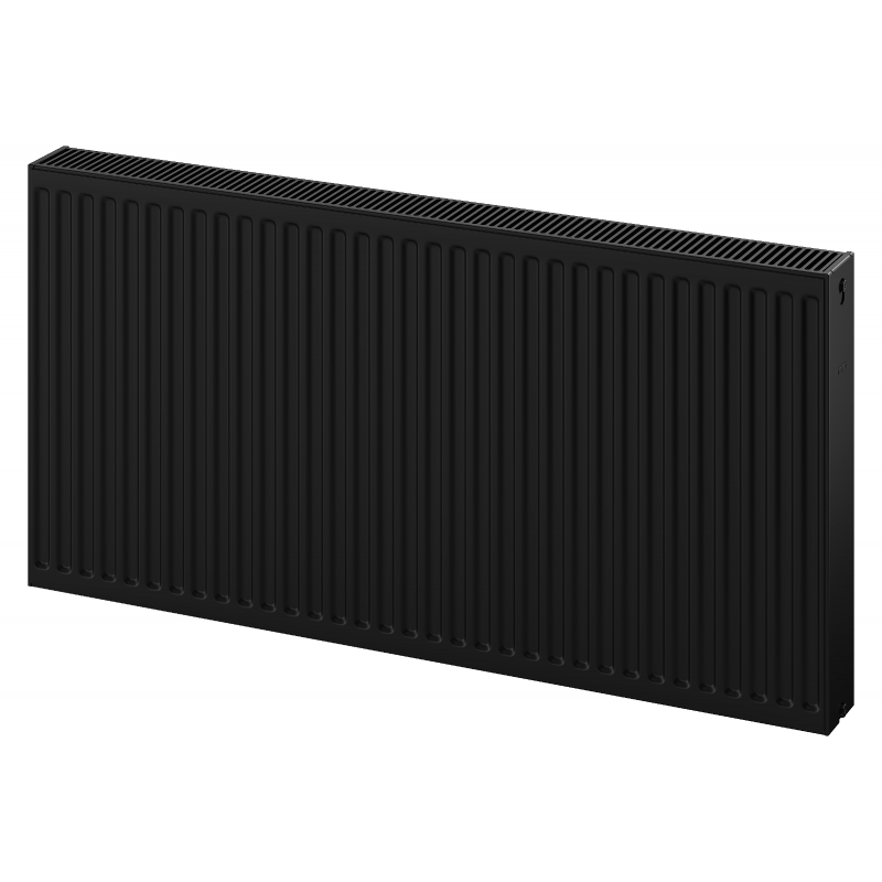 Mexen C22 Plattenheizkörper 400 x 2400 mm, seitlicher Anschluss, 2845 W, schwarz - W422-040-240-70