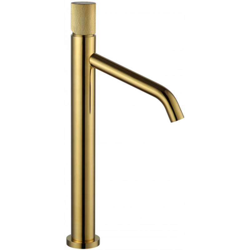 Mexen Rumba One  hoher Waschtischarmatur, gold - 73511-50