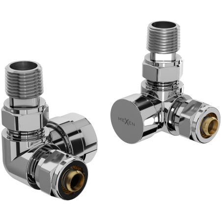 Mexen Uni-Term axiale Heizkörperventile, Chrom - W903-000-01