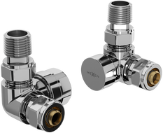 Mexen Uni-Term axiale Heizkörperventile, Chrom - W903-000-01