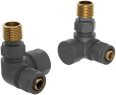 Mexen Heizkörperventile axial, anthrazit - W903-000-66