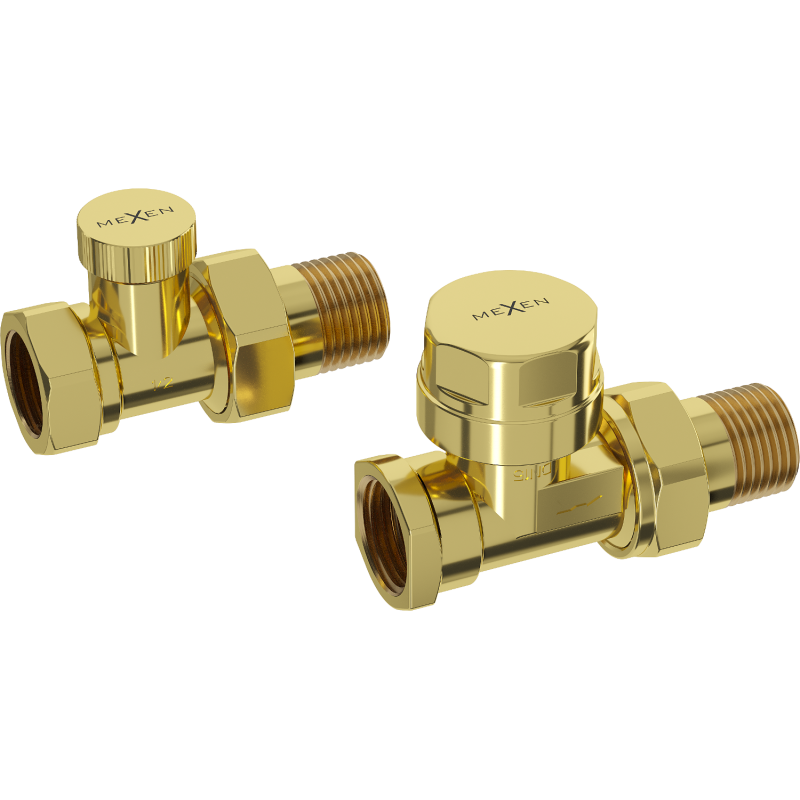 Mexen Uni-Term gerade Heizungsventile, goldene - W902-000-50