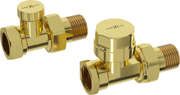 Mexen Uni-Term gerade Heizungsventile, goldene - W902-000-50