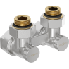 Mexen Uni-Term Zweirohr-Heizkörperventil DN50, Eckform 1/2"x16 mm, Nickel - W911-016-01