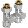 Mexen Uni-Term Zweirohr-Heizkörperventil DN50, gerade 1/2"x16 mm, Nickel - W912-016-01