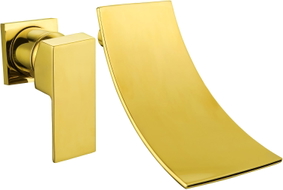 Mexen Celia Unterputz-Waschtischarmatur, gold - 747415-50