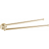 Mexen Remo doppelter schwenkbarer Handtuchhalter, gold - 70507255-50