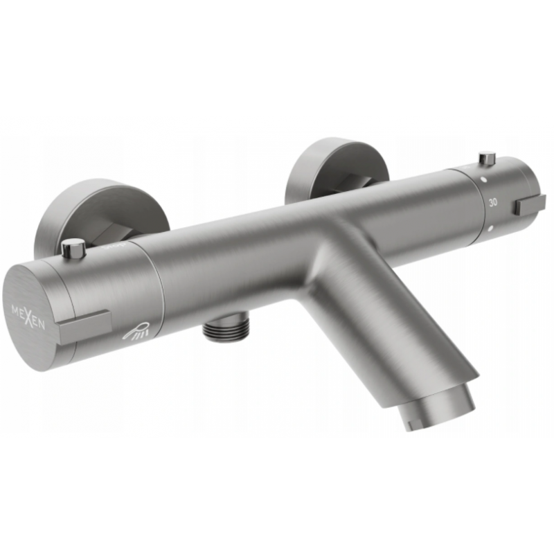 Mexen Kai thermostatische Badewannenarmatur, Graphit - 77300-66