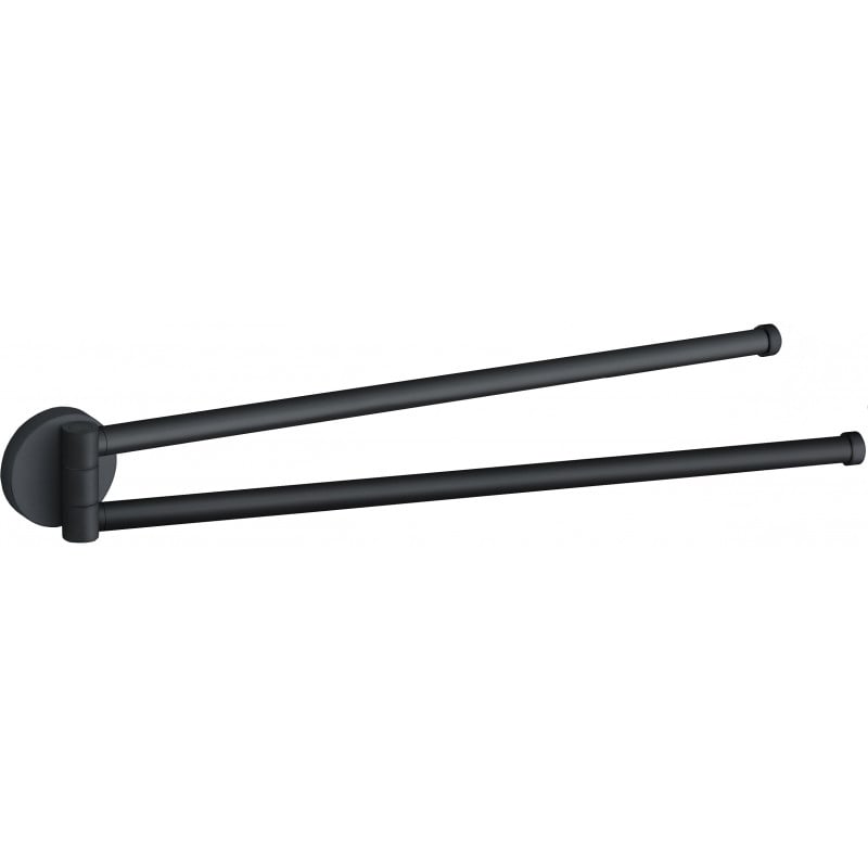 Mexen Remo doppelter drehbarer Handtuchhalter, schwarz - 70507255-70
