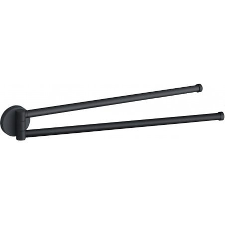 Mexen Remo doppelter drehbarer Handtuchhalter, schwarz - 70507255-70