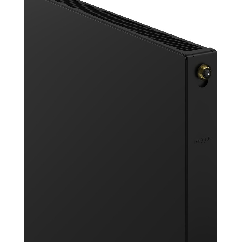 Mexen CVF11 Flachheizkörper 600 x 500 mm, unterer Anschluss, 392 W, schwarz - W611F-060-050-70