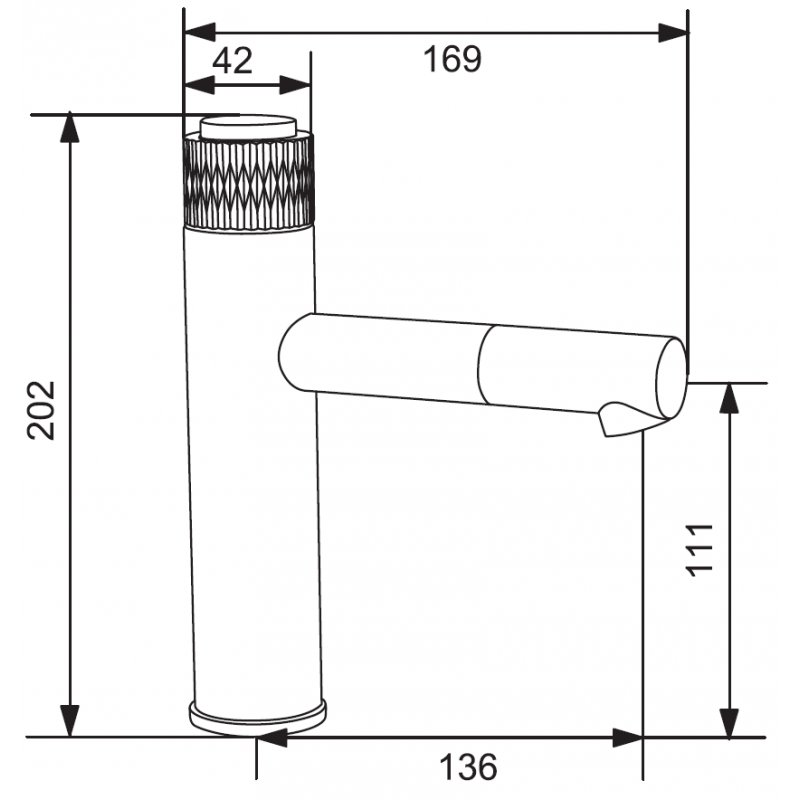 Mexen Diamond Waschtischarmatur, Chrom - 71500-00