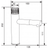 Mexen Diamond Waschtischarmatur, Chrom - 71500-00