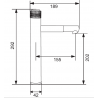 Mexen Diamond hoher Waschtischarmatur, Chrom - 71510-00