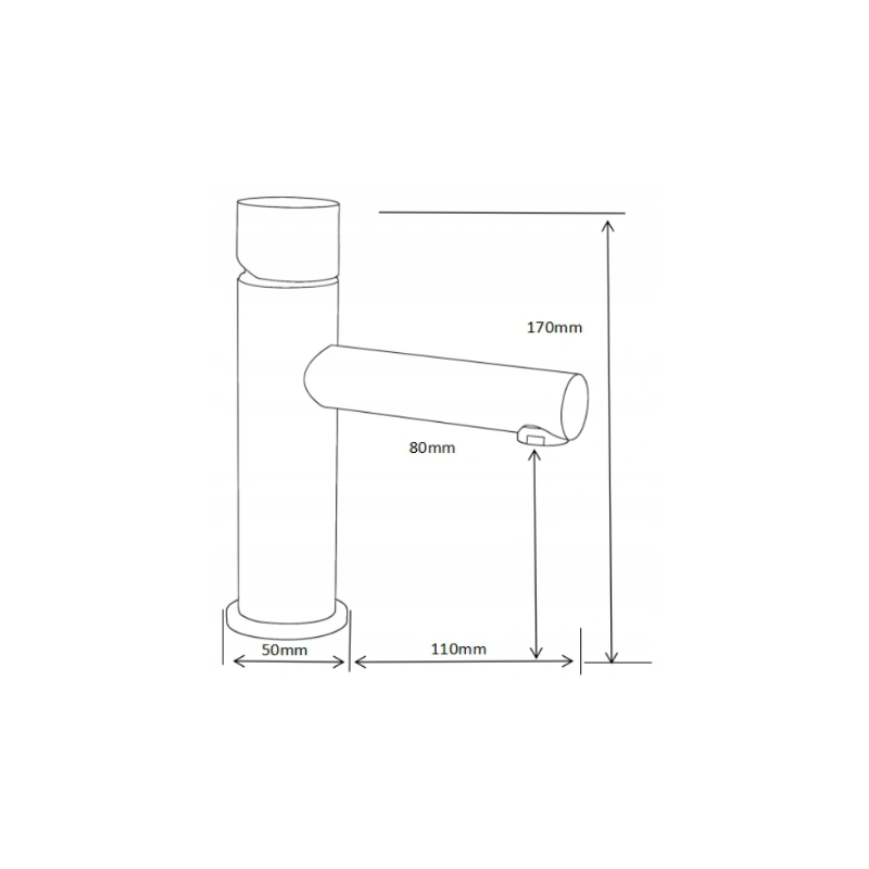 Mexen Elba One Waschbeckenarmatur, Chrom - 74101-00