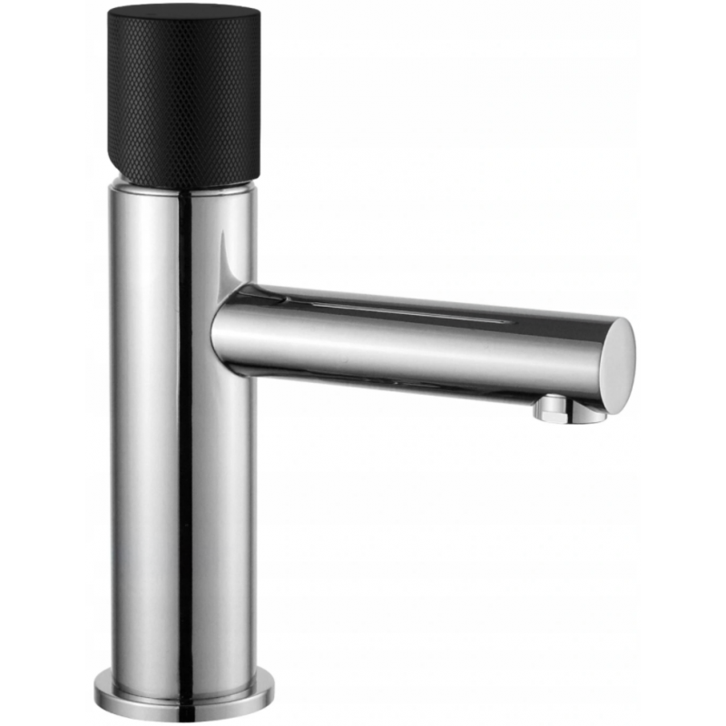Mexen Elba One Waschtischarmatur, Chrom/Schwarz - 74101-07
