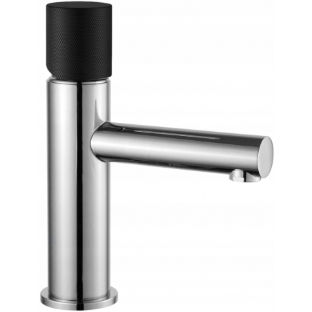 Mexen Elba One Waschtischarmatur, Chrom/Schwarz - 74101-07