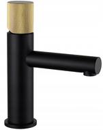 Mexen Elba One Waschtischbatterie, schwarz/gold - 74101-75