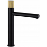Mexen Elba One hoher Waschtischarmatur, schwarz/gold - 74111-75