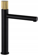 Mexen Elba One hoher Waschtischarmatur, schwarz/gold - 74111-75