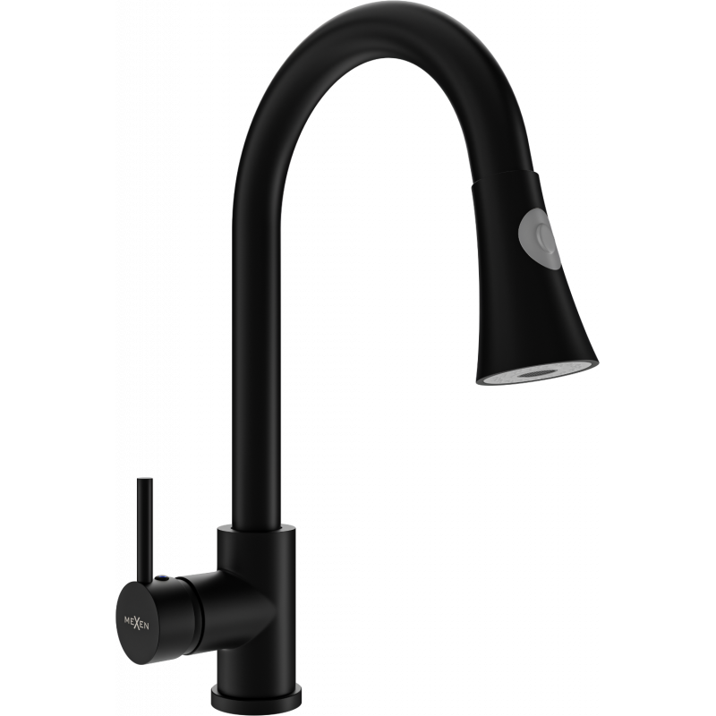 Mexen Elia Küchenarmatur, schwarz - 670101-70