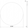 Mexen Alto runder Badezimmerspiegel 100 cm - 9853-100-100-000-00