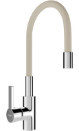 Mexen Flex Küchenarmatur, Chrom/Beige - 670900-09
