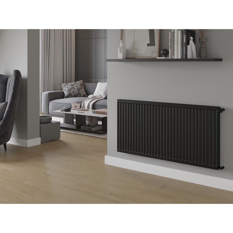 Mexen C11 Plattenheizkörper 500 x 2000 mm, seitlicher Anschluss, 1593 W, schwarz - W411-050-200-70