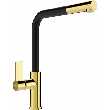 Mexen Flora Küchenarmatur, gold/schwarz - 670401-57