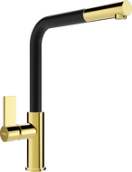 Mexen Flora Küchenarmatur, gold/schwarz - 670401-57