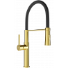 Mexen Dina Küchenarmatur, Gold/Schwarz - 672701-57