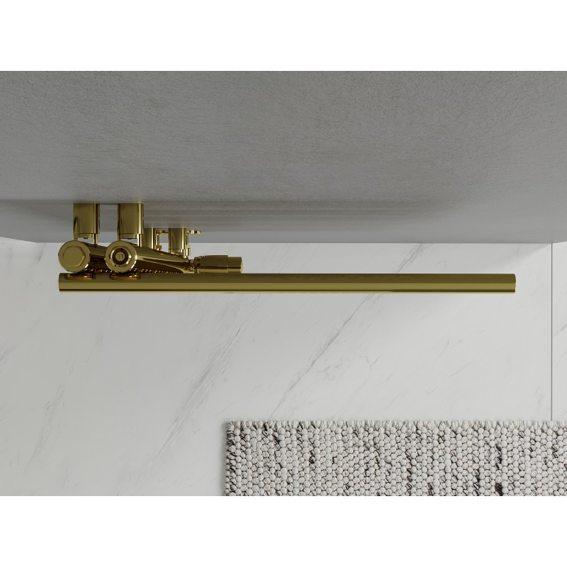 Mexen Neptun Dekorativer Badezimmerheizkörper 900 x 500 mm, 291 W, gold - W101-0900-500-00-50