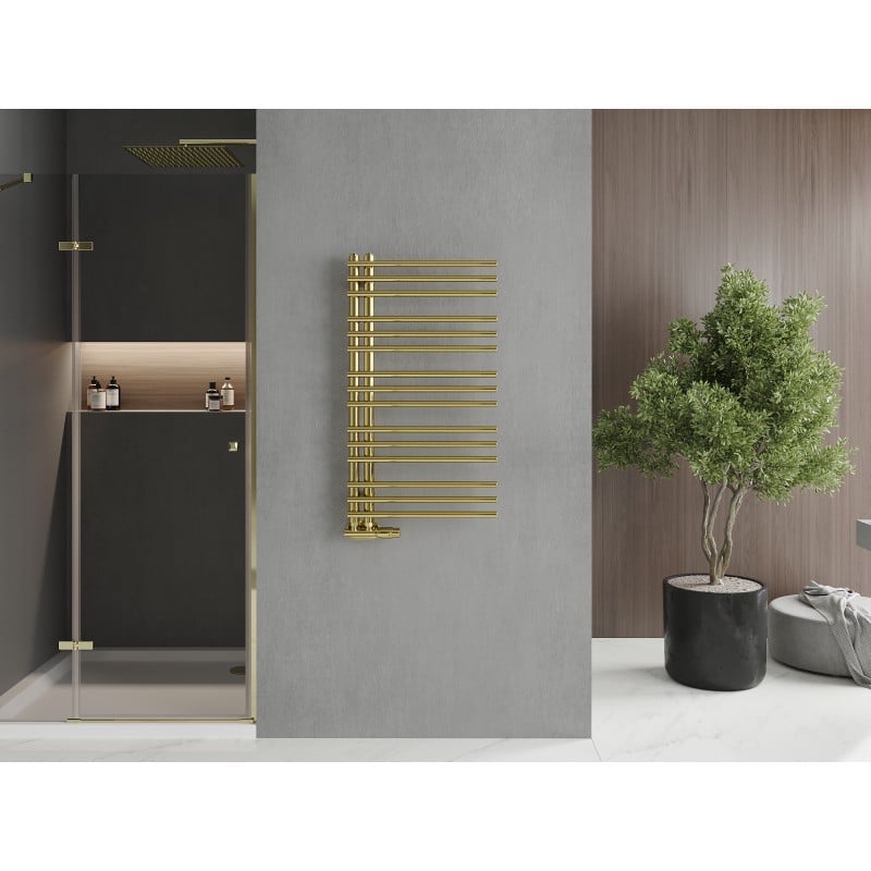 Mexen Neptun Dekorativer Badezimmerheizkörper 900 x 500 mm, 291 W, gold - W101-0900-500-00-50