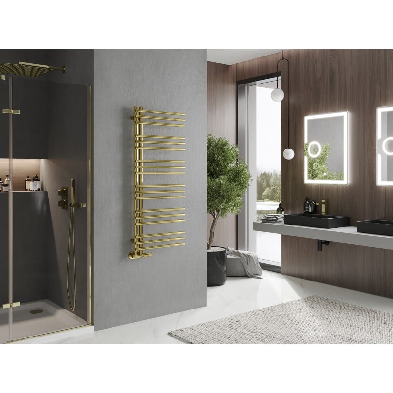 Mexen Neptun Dekorativer Badezimmerheizkörper 1200 x 500 mm, 360 W, golden - W101-1200-500-00-50