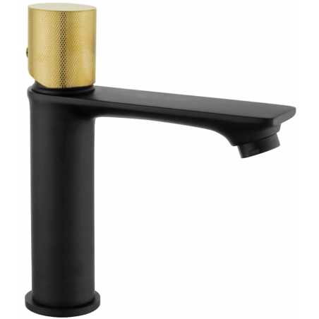 Mexen Royo One Waschtischarmatur, schwarz/gold - 72201-75