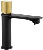 Mexen Royo One Waschtischarmatur, schwarz/gold - 72201-75