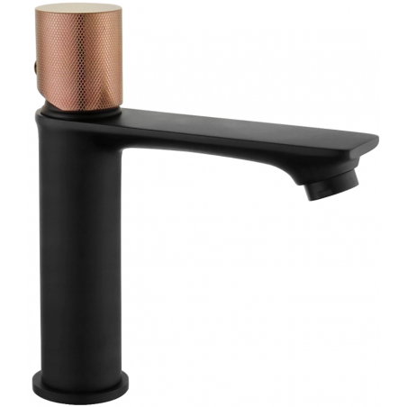 Mexen Royo One Waschbeckenarmatur, Schwarz/Roségold - 72201-76