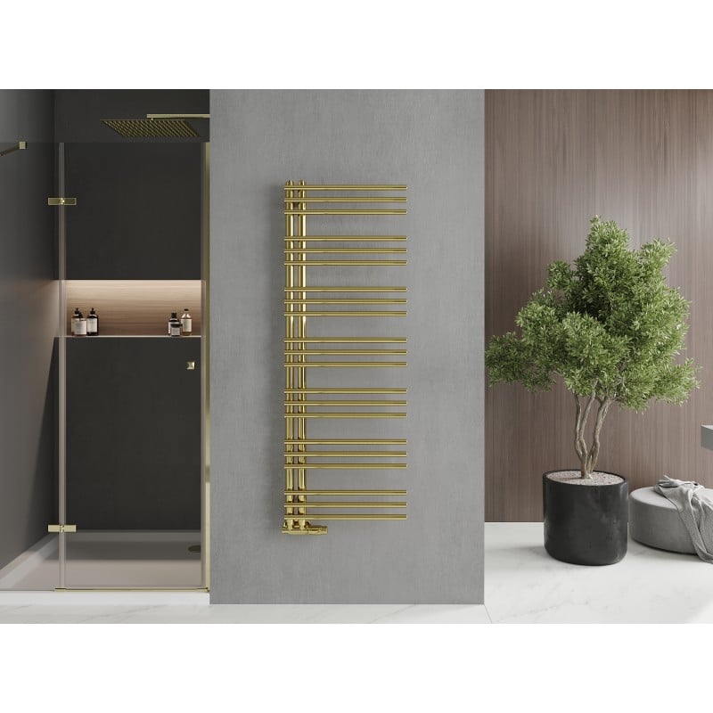 Mexen Neptun Dekorativer Badehandtuchheizkörper 1400 x 500 mm, 420 W, Gold - W101-1400-500-00-50