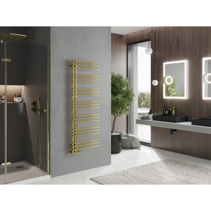 Mexen Neptun Dekorativer Badehandtuchheizkörper 1400 x 500 mm, 420 W, Gold - W101-1400-500-00-50