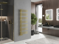 Mexen Neptun Dekorativer Badehandtuchheizkörper 1400 x 500 mm, 420 W, Gold - W101-1400-500-00-50