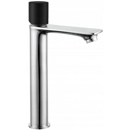 Mexen Royo One hoher Waschtischarmatur, schwarz/chrom - 72211-07