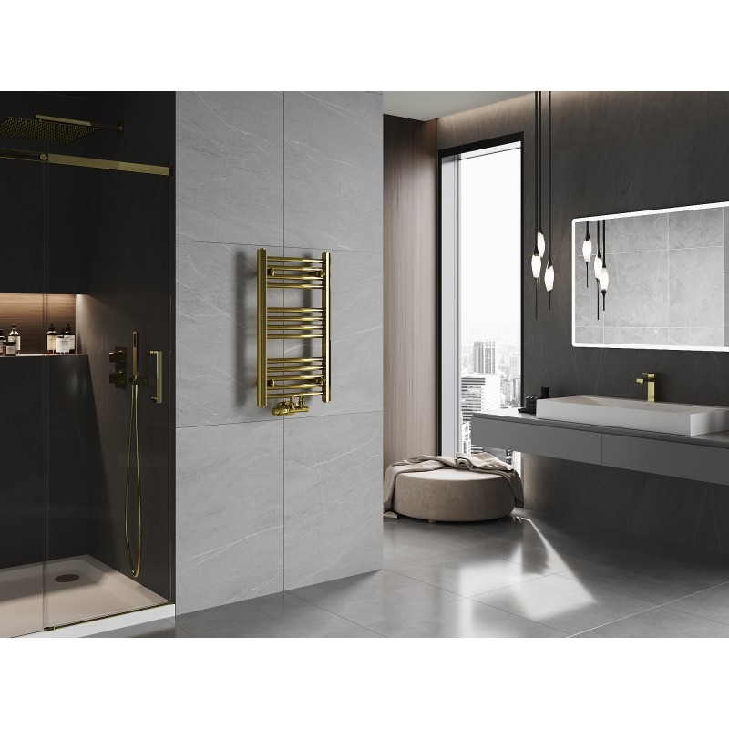 Mexen Ares Badezimmerheizkörper 700 x 400 mm, 189 W, gold - W102-0700-400-00-50