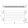 Mexen Line CVL11 Plattenheizkörper 600 x 600 mm, unterer Anschluss, 470 W, Anthrazit - W611L-060-060-66